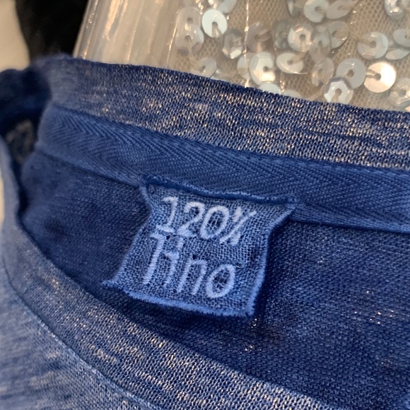 120% Lino Blue Long-Sleeve A-Line Women’s Dress. Never worn - Picture 5 of 7